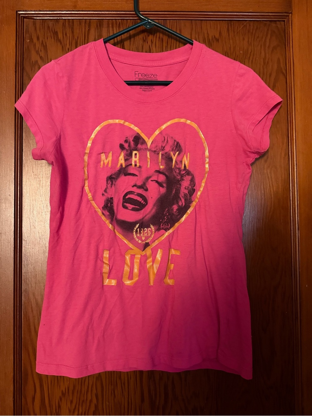 Freeze Pink Marilyn Heart Graphic Tee